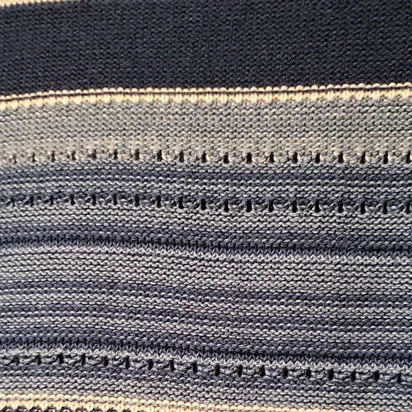 Lauren Ralph Lauren Blue and White Striped Shrug - Picture 6 of 7